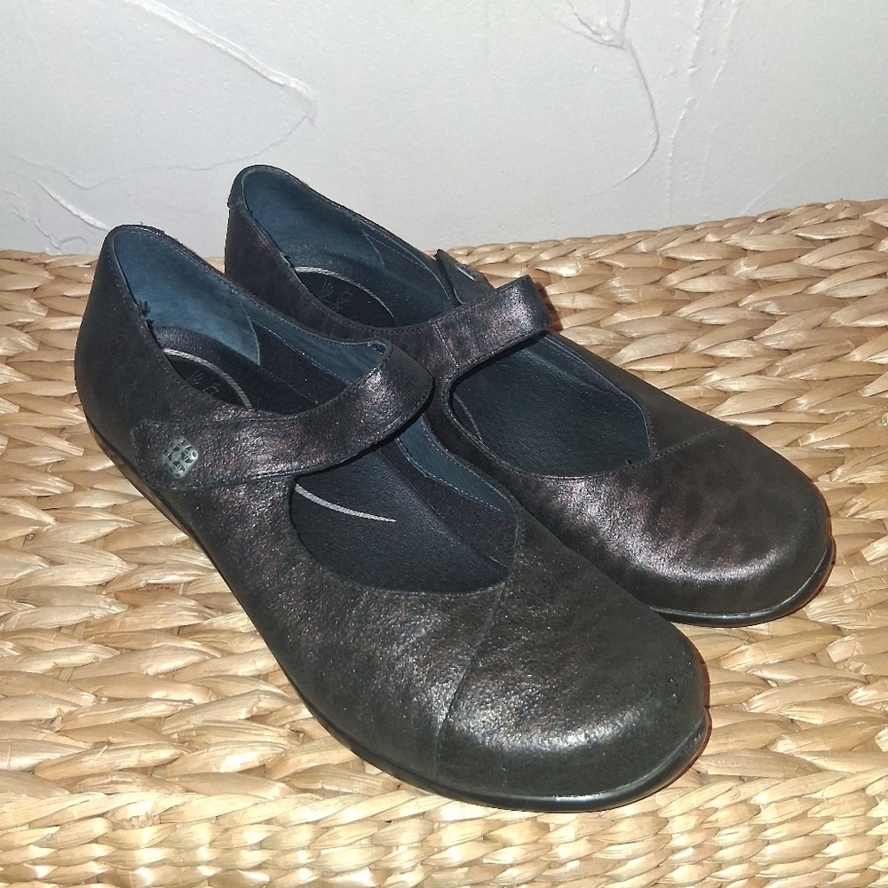 Dansko Opal Mary Jane 42/ 11.5 Leopard Print Leather Upper